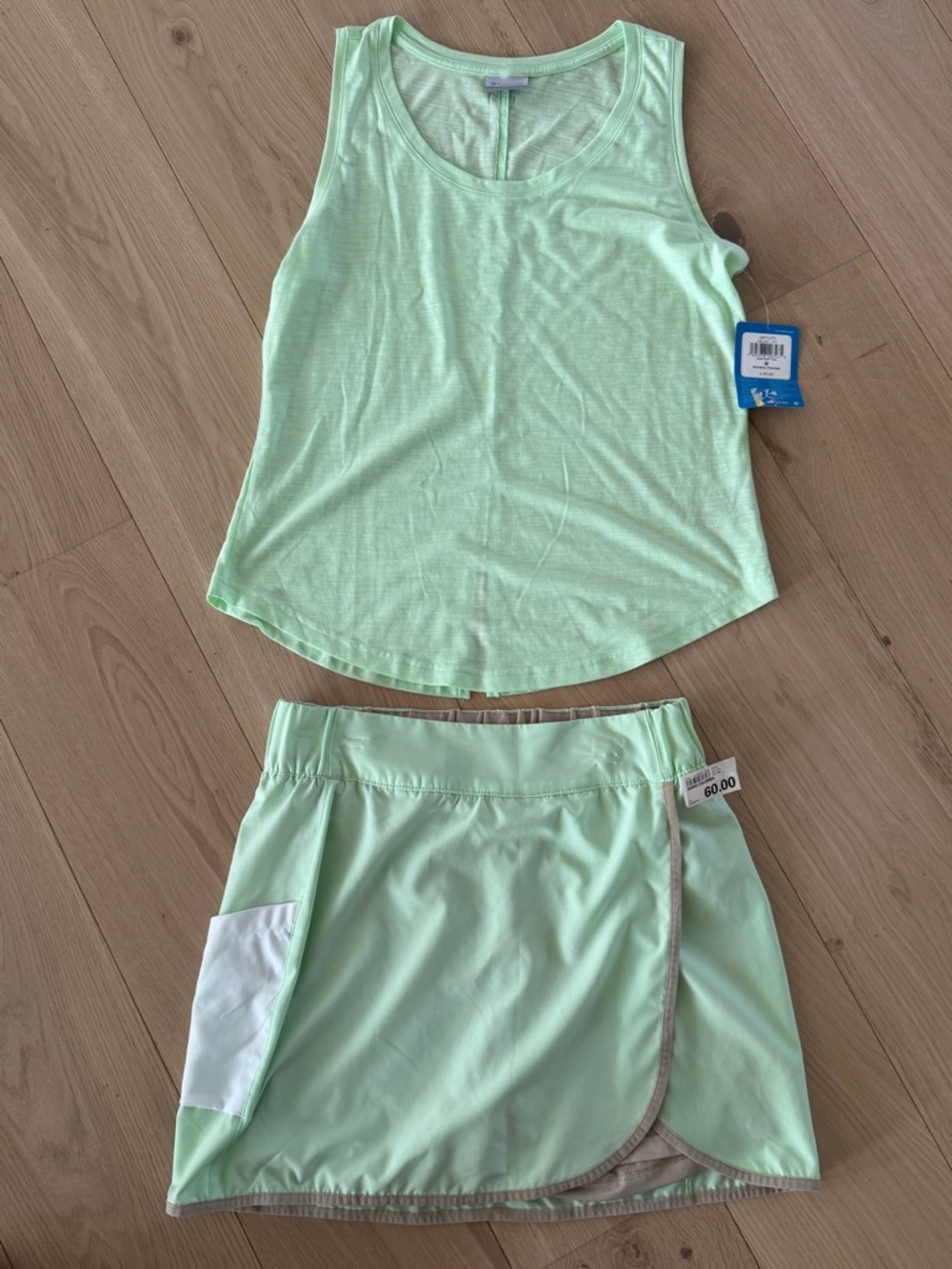Columbia Women’s Activewear Tank Top and Matching Skort Set NWT Medium